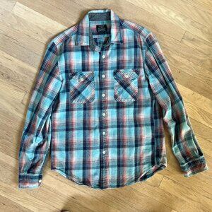 Like New J Crew Heavyweight Plaid Flannel Mens M Womens L